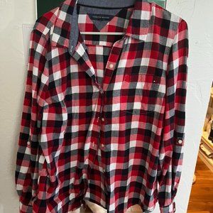 Tommy hilfiger red flannel